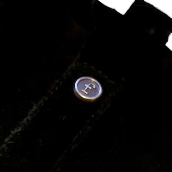 Frye & Co Boots Sarah Shortie Ankle Black Suede Western Bootie - Picture 5 of 8